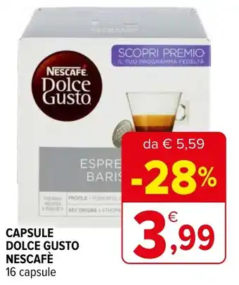 Iperal CAPSULE DOLCE GUSTO NESCAFÈ 16 capsule offerta