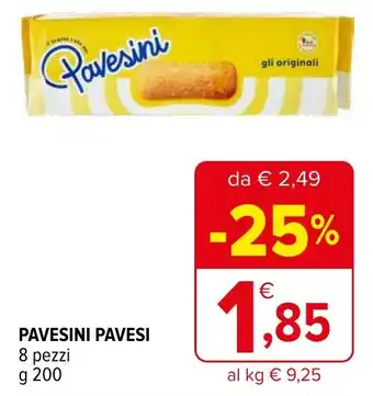 Iperal PAVESINI PAVESI 8 pezzi g 200 offerta