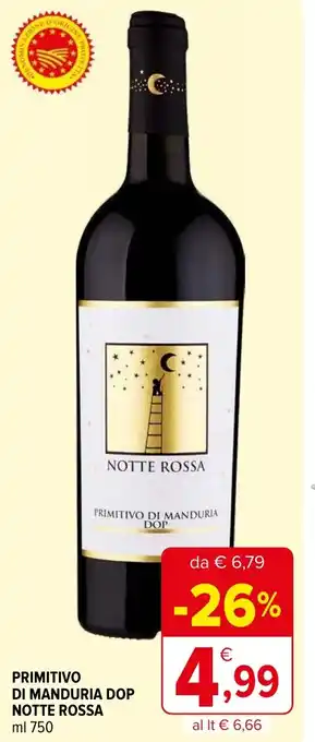 PRIMITIVO DI MANDURIA DOP NOTTE ROSSA ml 750