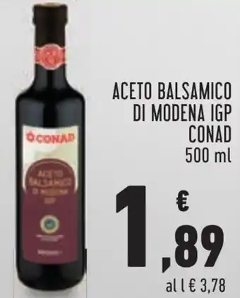 Conad ACETO BALSAMICO DI MODENA IGP CONAD 500 ml offerta