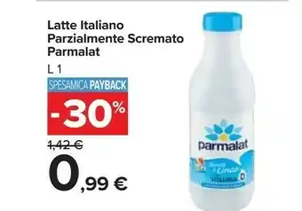 Carrefour Parmalat Latte Fresco Parzialmente Scremato offerta