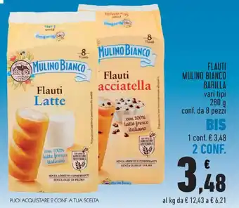Conad Superstore FLAUTI MULINO BIANCO BARILLA vari tipi 280 g offerta