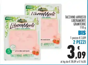 Conad Superstore TACCHINO ARROSTO LIBERAMENTE GRANTERRE 110 g offerta