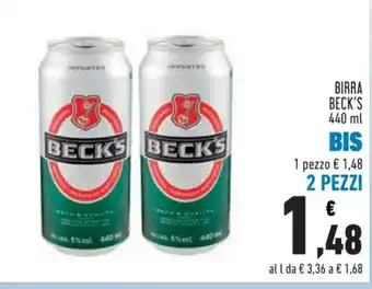 Conad Superstore BIRRA BECK'S 440 ml offerta