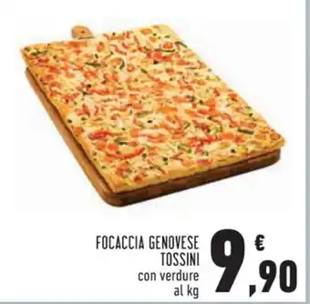 Conad Superstore FOCACCIA GENOVESE TOSSINI con verdure offerta