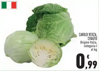 Conad Superstore CAVOLO VERZA, CRAUTO offerta