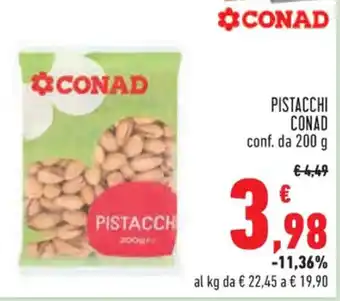Conad Superstore PISTACCHI CONAD conf. da 200 g offerta