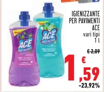 Conad IGIENIZZANTE PER PAVIMENTI ACE vari tipi 1 L offerta