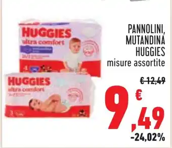 Conad PANNOLINI, MUTANDINÁ HUGGIES misure assortite offerta