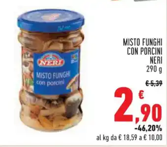 Conad Superstore MISTO FUNGHI CON PORCINI NERI 290 g offerta