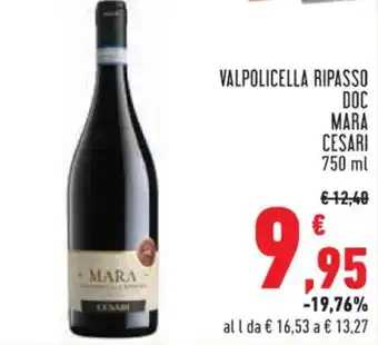 Conad Superstore VALPOLICELLA RIPASSO DOC MARA CESARI 750 ml offerta