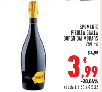 Conad Superstore SPUMANTE RIBOLLA GIALLA BORGO DAI MORARS 750 ml offerta