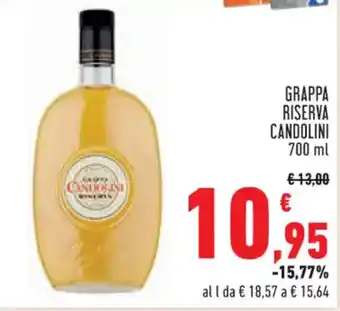 Conad Superstore GRAPPA RISERVA CANDOLINI 700 ml offerta