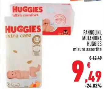 Conad Superstore PANNOLINI, MUTANDINA HUGGIES misure assortite offerta