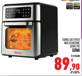 Conad Superstore FORNO AIR FRYER MULTIFUNZIONE GENIO PIÙ GIRMI offerta