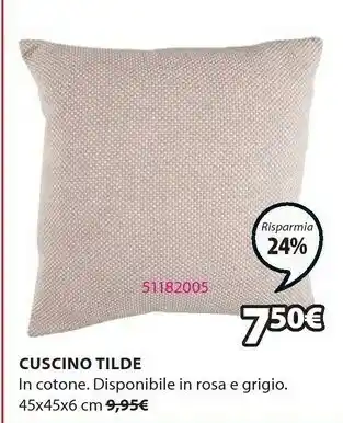 JYSK Cuscino Tilde In Cotone offerta