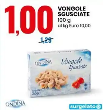 Eurospin VONGOLE SGUSCIATE 100 g offerta