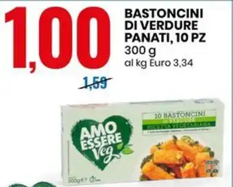 Eurospin BASTONCINI DI VERDURE PANATI, 10 PZ 300 g offerta