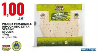 Eurospin PIADINA ROMAGNOLA IGP CON OLIO EXTRA VERGINE DI OLIVA 360 g offerta