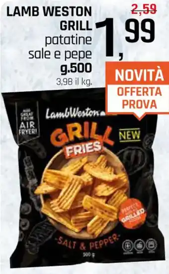 LAMB WESTON GRILL patatine sale e pepe g.500