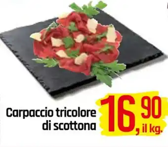 Famila Superstore Carpaccio tricolore di scottona offerta