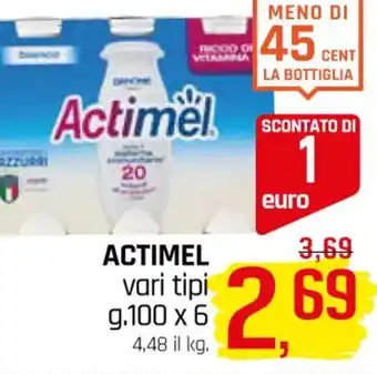 Famila Superstore ACTIMEL vari tipi g.100 x 6 offerta