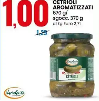 CETRIOLI AROMATIZZATI 670 g/ sgocc. 370 g