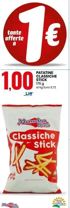 Eurospin PATATINE CLASSICHE STICK 175 g offerta