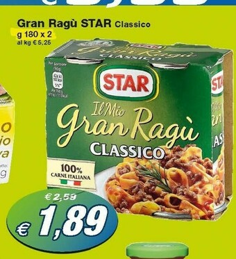 Prix Quality Star Gran Ragù Classico 360 G(ml) offerta