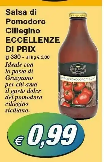 Prix Quality Eccellenze Di Prix Salsa Di Pomodoro Ciliegino offerta