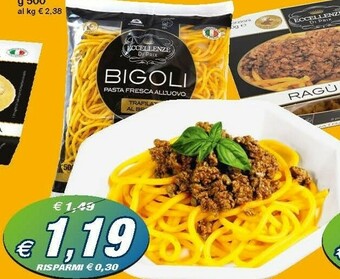 Prix Quality Eccellenze Di Prix Bigoli Pasta Fresca All Uovo offerta