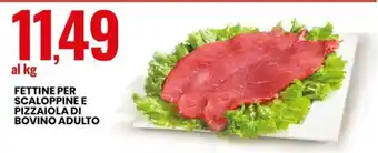 Eurospin FETTINE PER SCALOPPINE E PIZZAIOLA DI BOVINO ADULTO offerta
