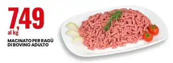 Eurospin MACINATO PER RAGÙ DI BOVINO ADULTO offerta