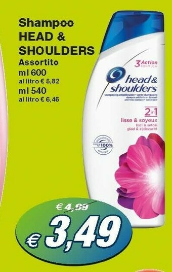 Prix Quality Head & Shoulders Shampoo 600 Ml offerta