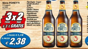 Prix Quality Angelo poretti Birra 3 Luppoli offerta