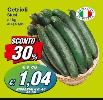 Prix Quality Cetrioli Sfusi offerta