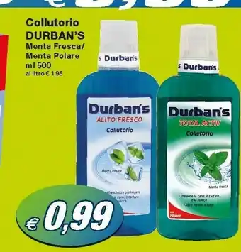 Durban's Collutorio Menta Fresca 500 Ml