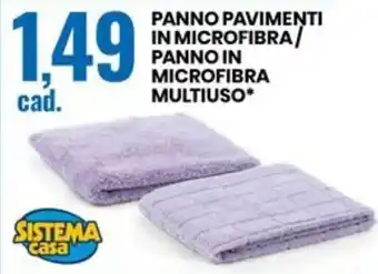 Eurospin PANNO PAVIMENTI IN MICROFIBRA/ PANNO IN MICROFIBRA MULTIUSO offerta