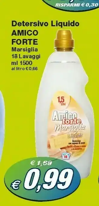 Prix Quality Amico Forte Detersivo Liquido Marsiglia offerta