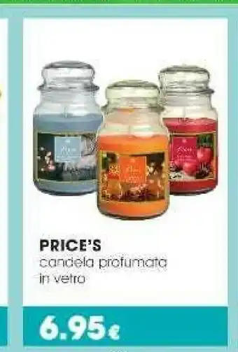 Price's Candela Profumata In Vetro
