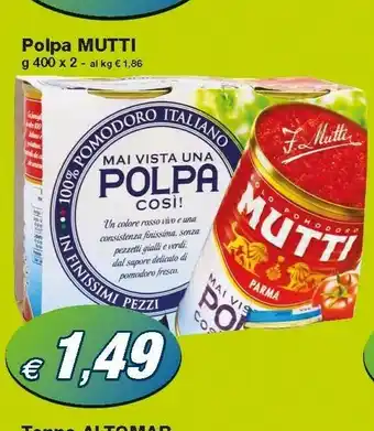 Prix Quality Mutti Polpa offerta