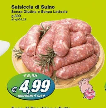 Prix Quality Salsiccia Di Suino Senza Glutine E Senza Lattosio offerta