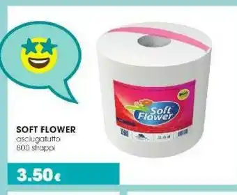 Tigotà Soft Flower Asciugatutto 800 Strappi offerta