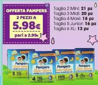 Tigotà Pampers Pannolini Sole & Luna offerta