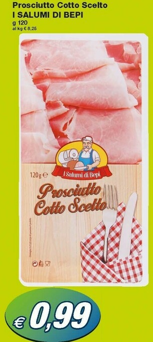 Prix Quality I Salumi Di Bepi Prosciutto Cotto Scelto offerta
