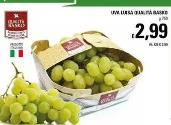 Basko Qualità Basko Uva Luisa offerta