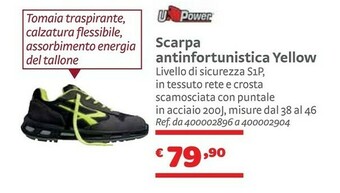 Bricocenter Scarpa Antinfortunistica Yellow offerta