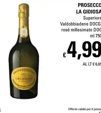 Basko La Gioiosa - Valdobbiadene Prosecco Superiore DOCG 750 g(ml) offerta