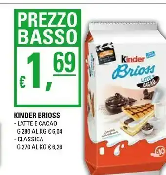 Basko Kinder Brioss Integrale 270 G(ml) offerta