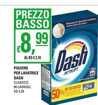 Basko Dash Polvere Per Lavatrice Classico offerta
